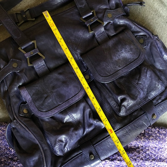 Junior Drake purple leather bag - Picture 4 of 5